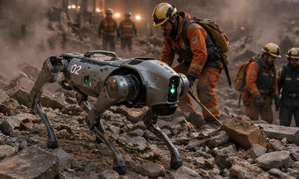 Dog robot serving across industries