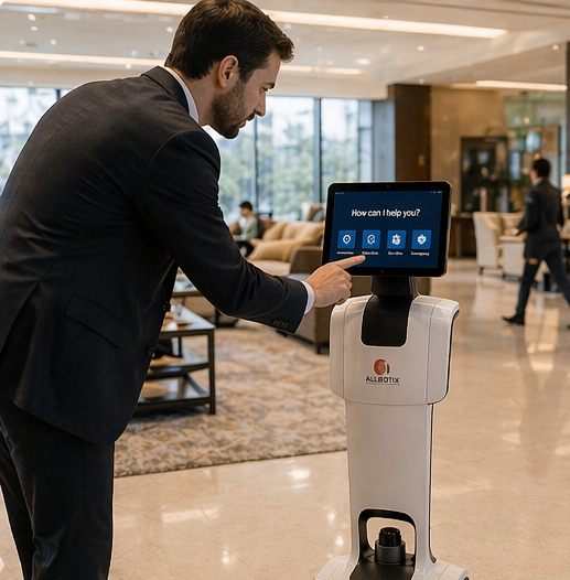 Voice assistant module on the robot